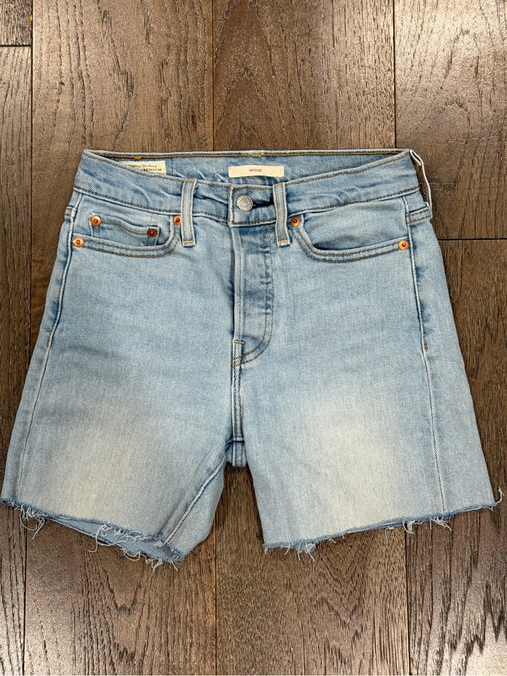 Levi's Light Blue Denim Cutoff Shorts
